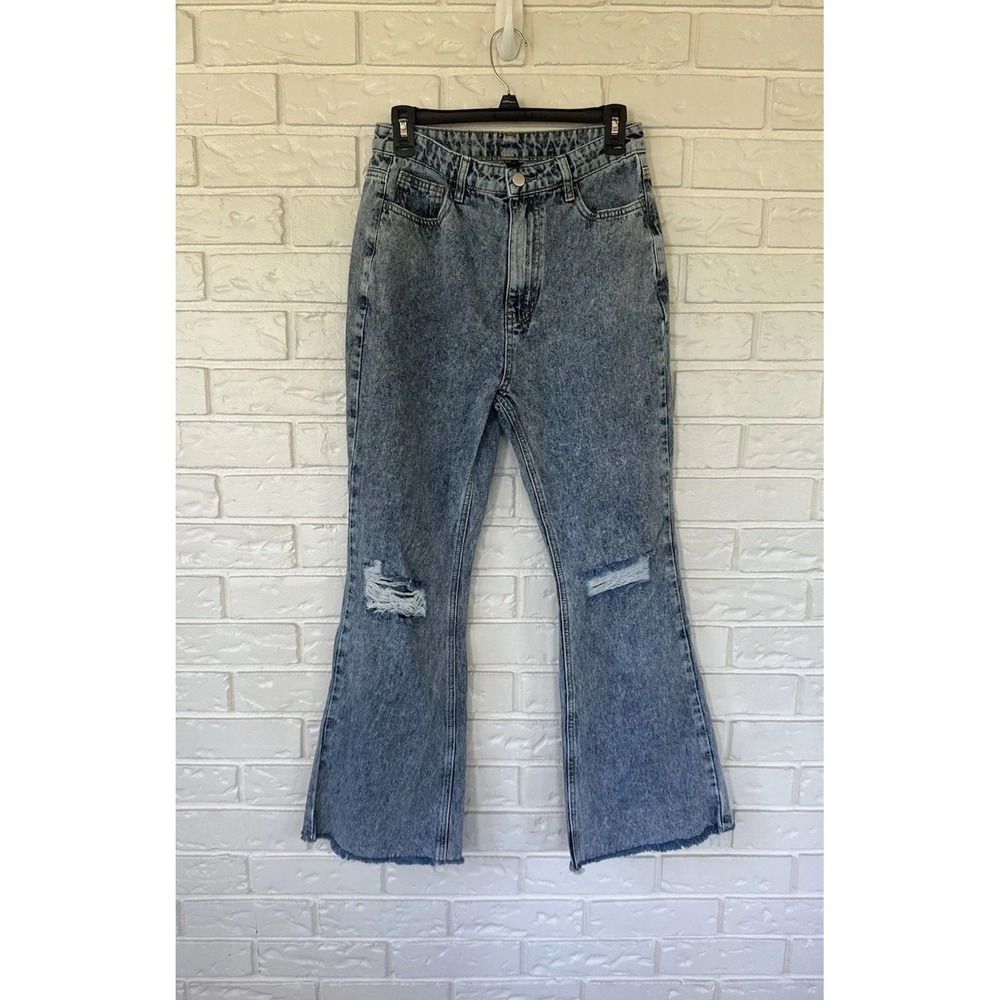 Cider Women's Acid Wash Flare Jeans Size Medium